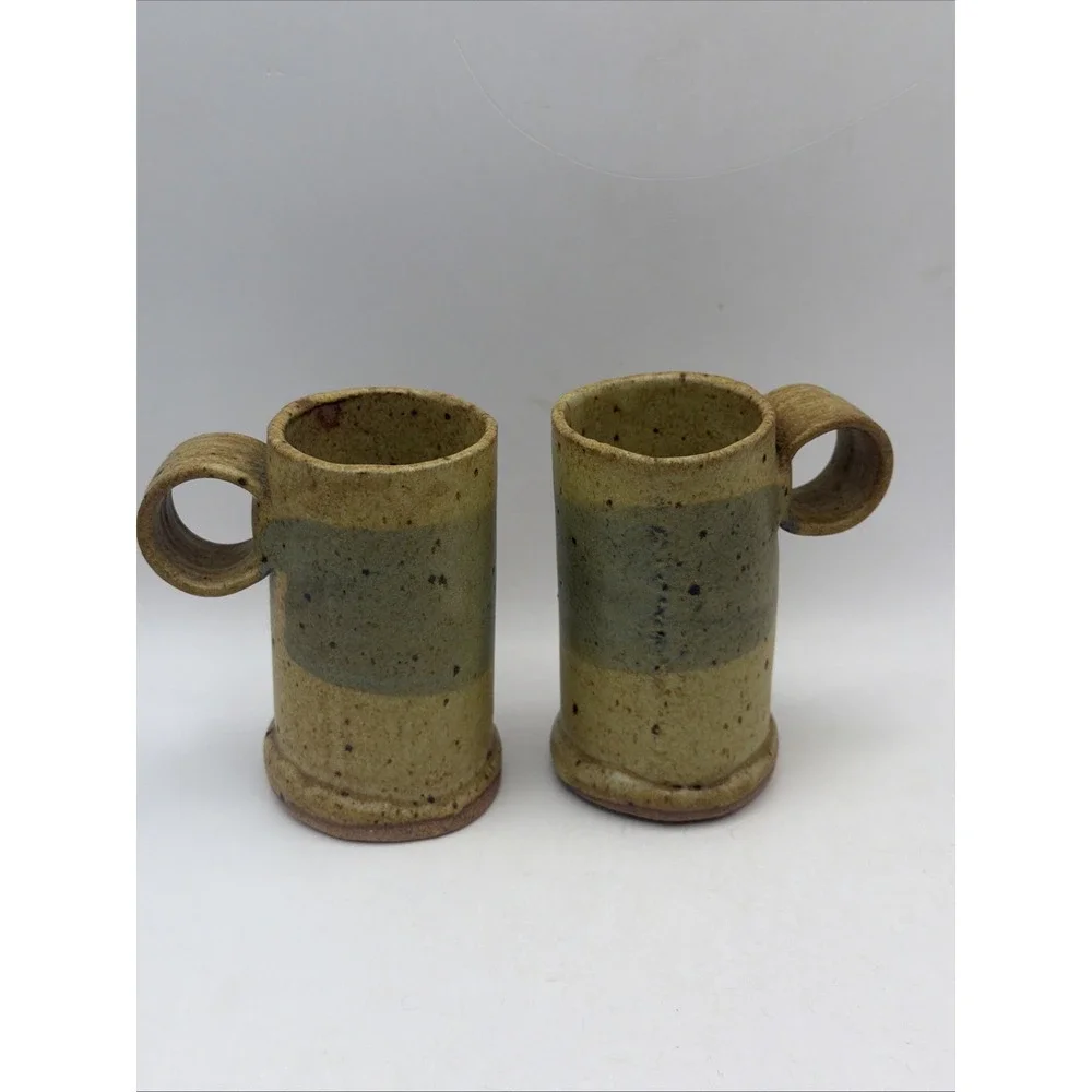 Handmade Studio Pottery Tea Set Teapot + 4 Cups Rustic Ceramic Radca Ohio